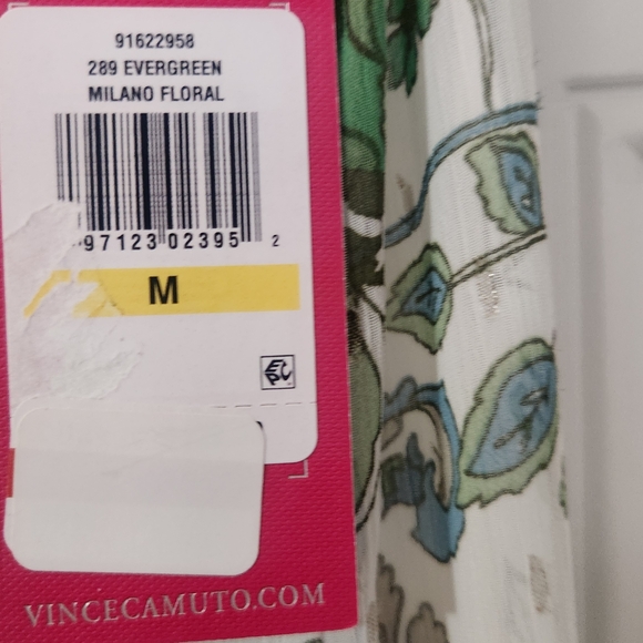Vince Camuto Floral Milano Maxi Dress in Blue and Green Medium NWT - Picture 4 of 7